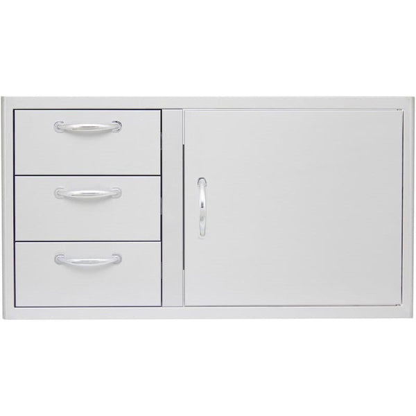 Blaze 39" Door & Drawer Combo in Stainless Steel Finish (BLZ-DDC-39-R)