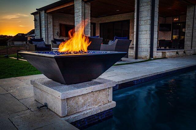 30" Maya GFRC Fire Bowl- OPT-30SFO