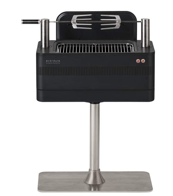 Everdure FUSION 29-Inch Charcoal Grill With Rotisserie & Electronic Ignition - HBCE1BBSUS