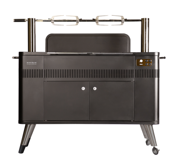 Everdure By Heston Blumenthal HUB II 54-Inch Charcoal Grill With Rotisserie & Electronic Ignition - HBCE3BUS