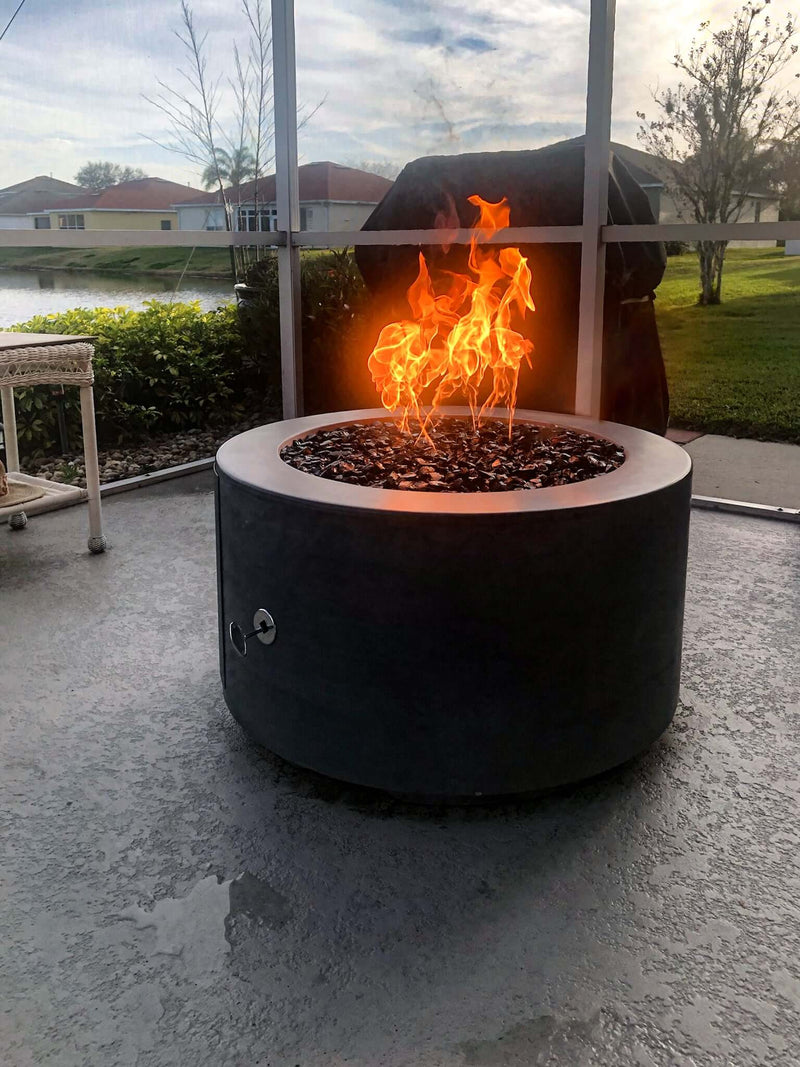 32" Florence Concrete Fire Pit - OPT-FL3218