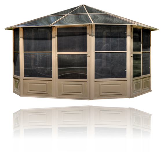 Gazebo Penguin - Florence Sand Solarium with Polycarbonate Roof