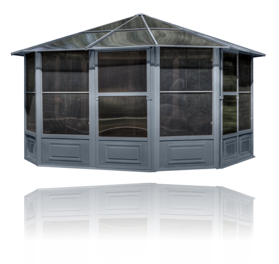 Gazebo Penguin - Florence Slate Solarium with Polycarbonate Roof