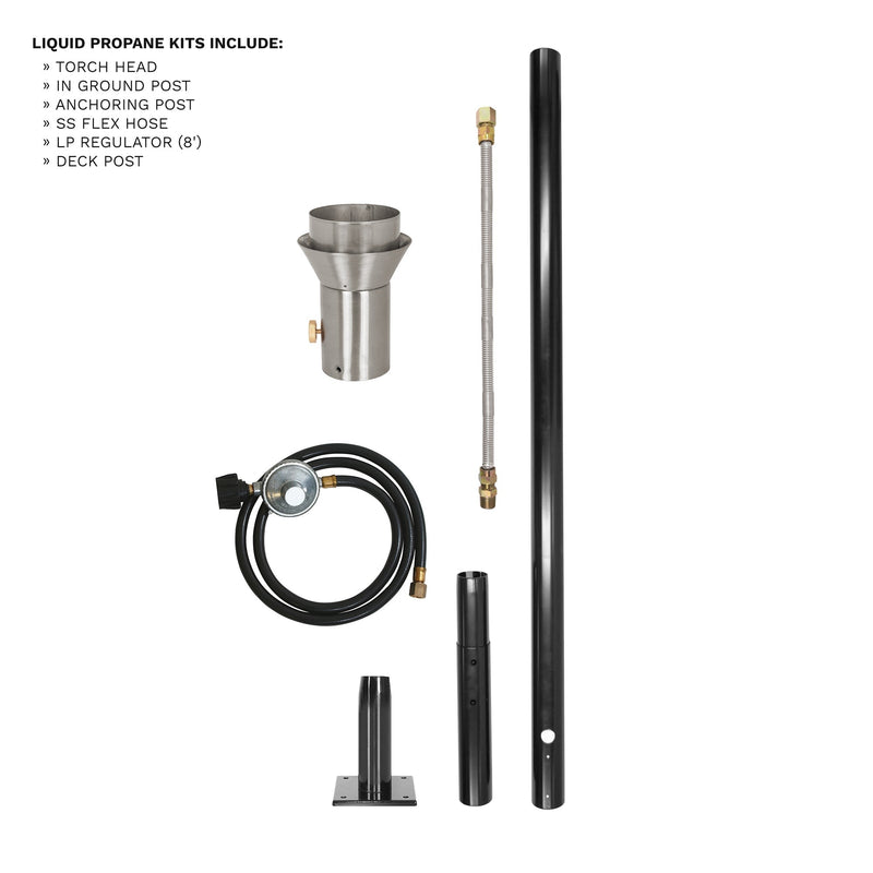 Woven Original Fire Torch & Post Kit - OPT-TPK16