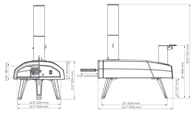 Ooni Fyra 12 Wood Pellet Pizza Oven - UU-P0AD00