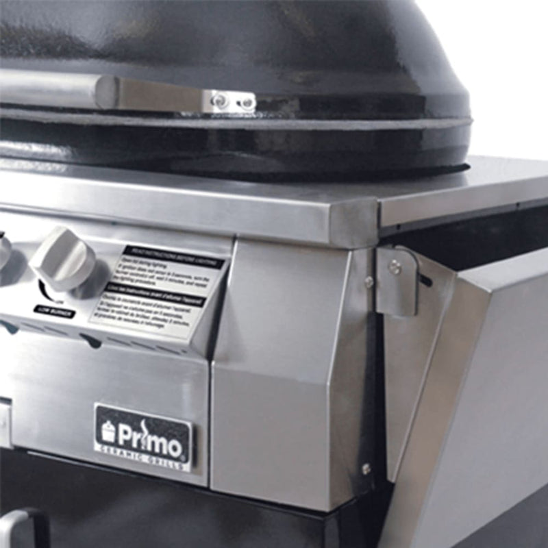 Primo PGGXLC Oval XL Mobile Gas Grill w/ (4) Burners - Ceramic Shell, Liquid Propane - PGGXLC