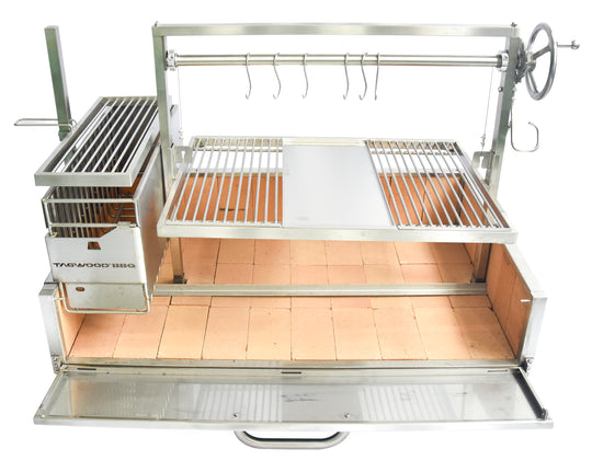 Tagwood BBQ XL Built-In Argentine Santa Maria Wood Fire & Charcoal Grill - BBQ25SS