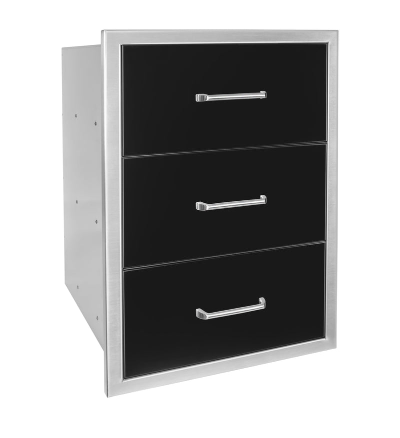 Wildfire 19 X 26 Triple Access Drawer - WF-TDW1926-BSS