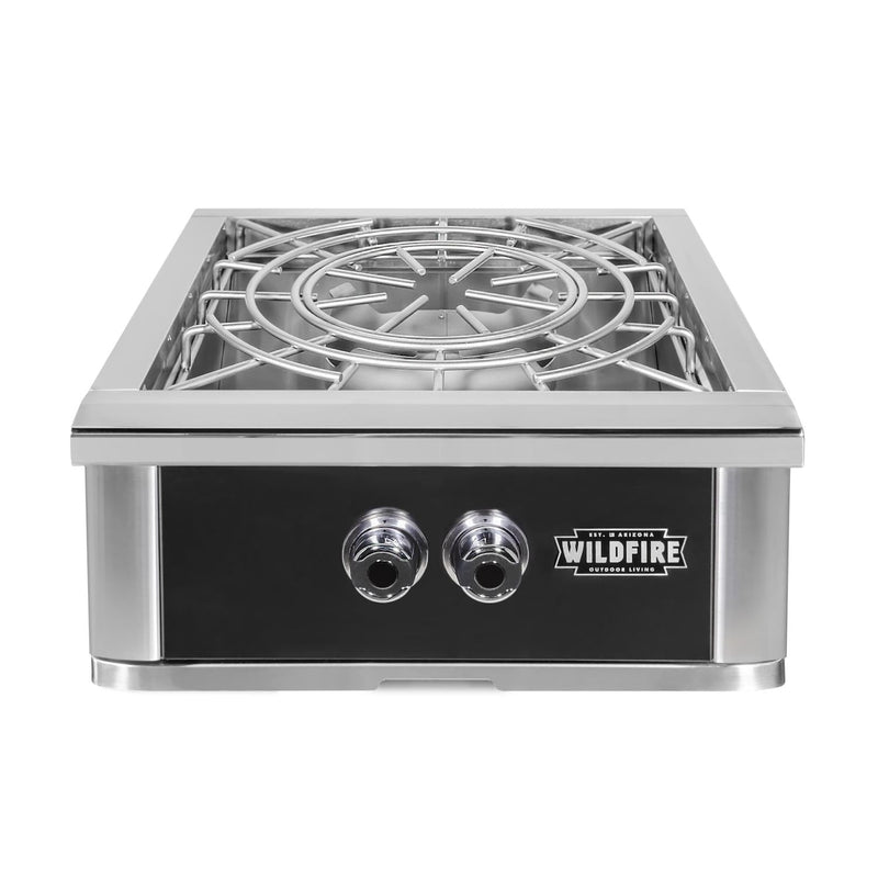 Wildfire Ranch PRO Black 304 SS Gas Power Burner - WF-POWBRN-RH-LP/NG