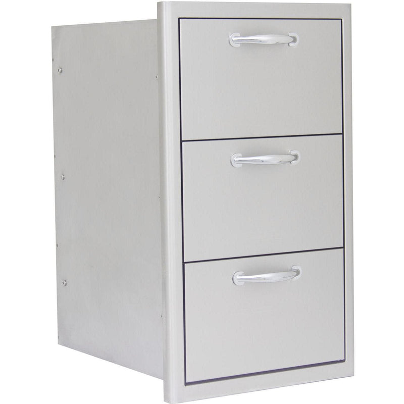 Blaze 16" Triple Access Drawer in Stainless Steel (BLZ-DRW3-R)