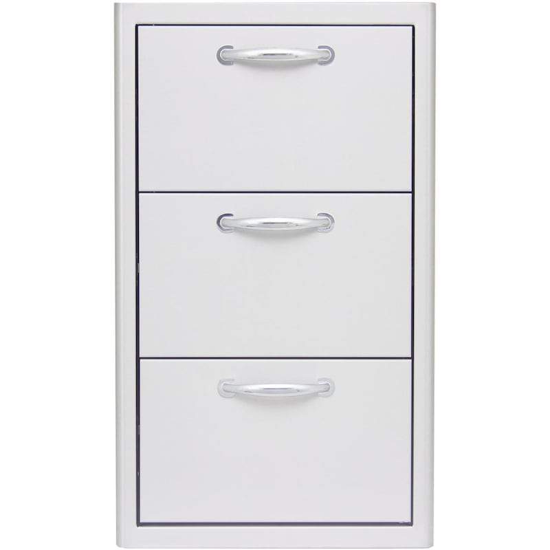 Blaze 16" Triple Access Drawer in Stainless Steel (BLZ-DRW3-R)