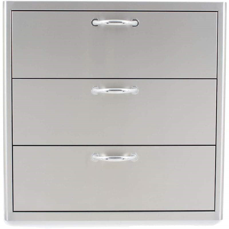 Blaze 30" Triple Access Drawer in Stainless Steel (BLZ-30W-3DRW)