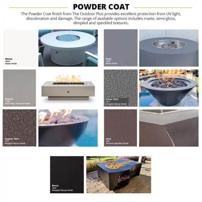 30" Cazo Powder Coated Fire Bowl- OPT-R30PCFO