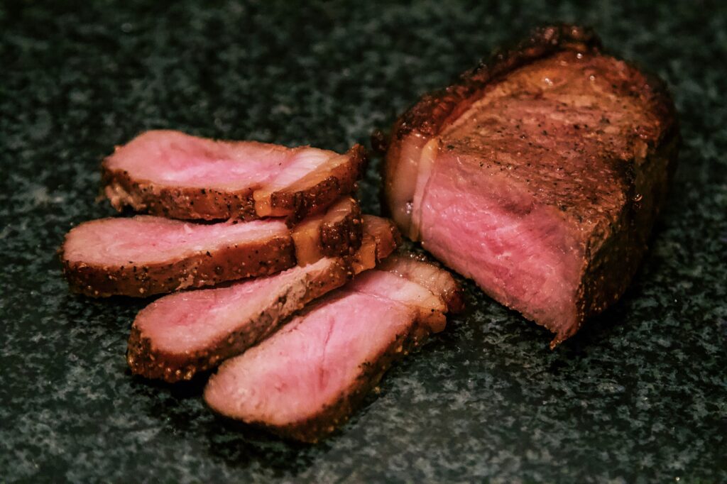 Striploin (Faux-Filet), Cooked