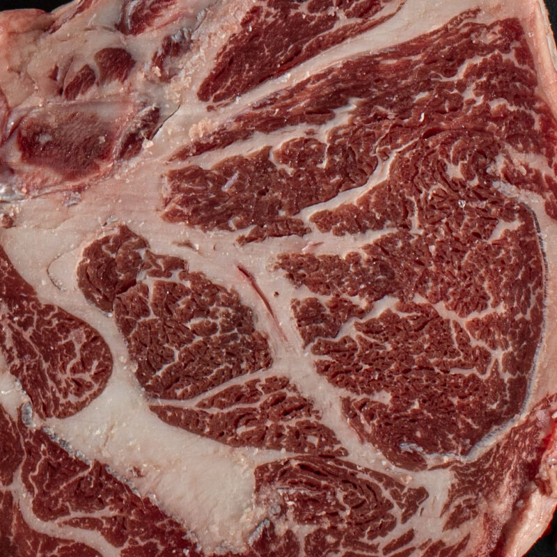 Tomahawk Steak, Marbling close-up