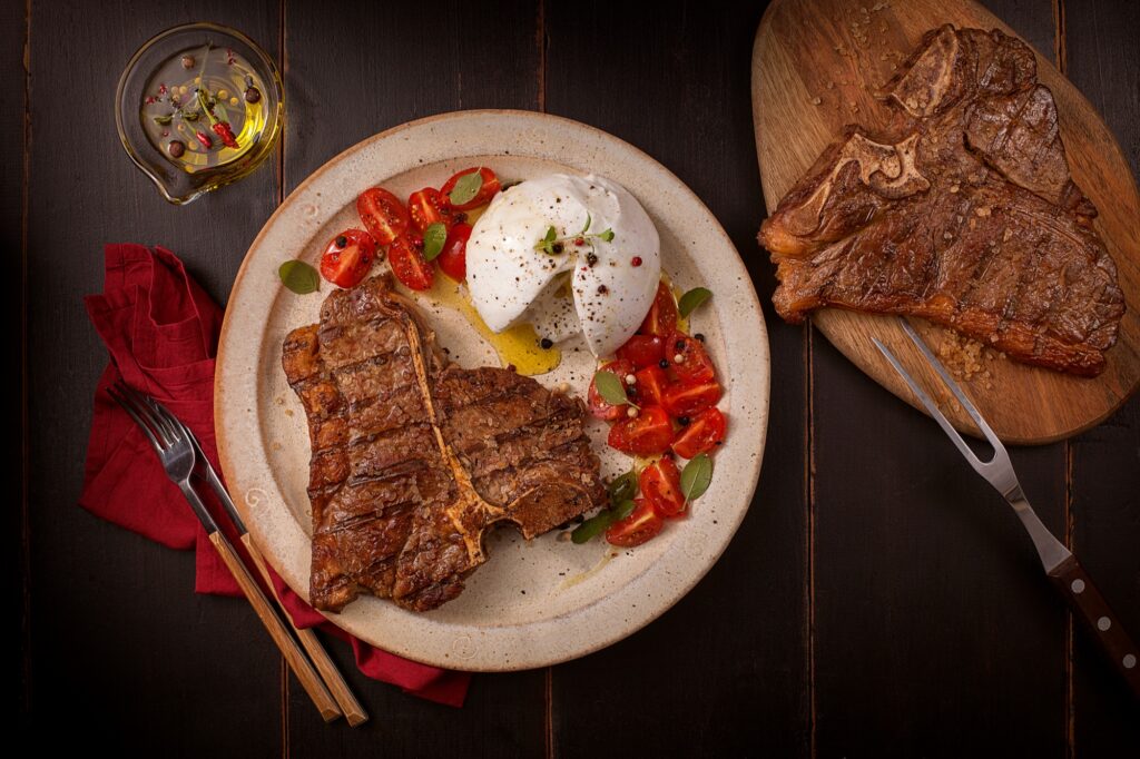 T-Bone Steak, Cooked