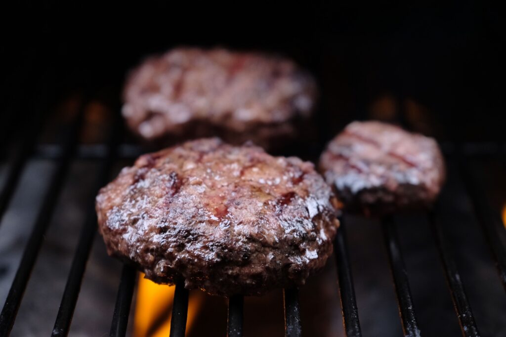 Beef Burger Patties, Cooked