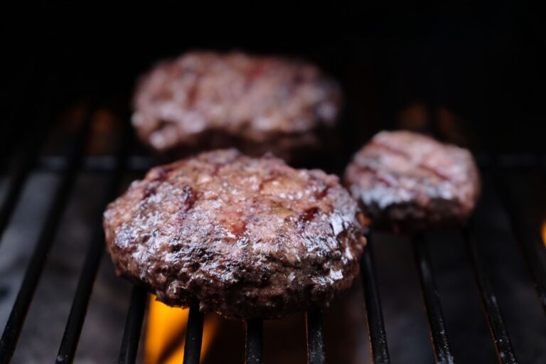 Beef Burger Patties, Cooked