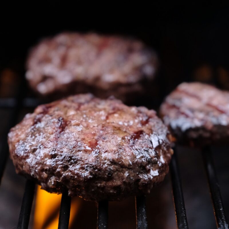 Beef Burger Patties, Cooked